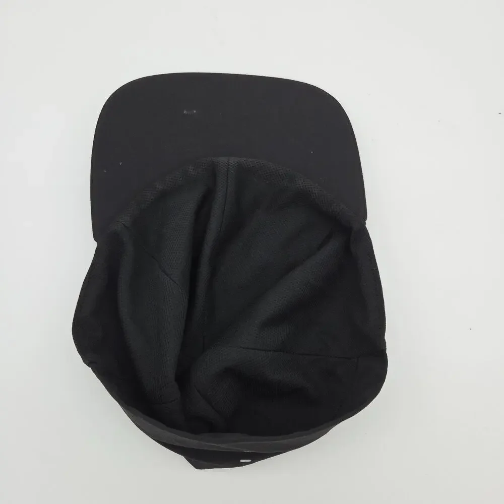 Lululemon Black Running Hat Reflective Lightweight OS Unstructured Vented